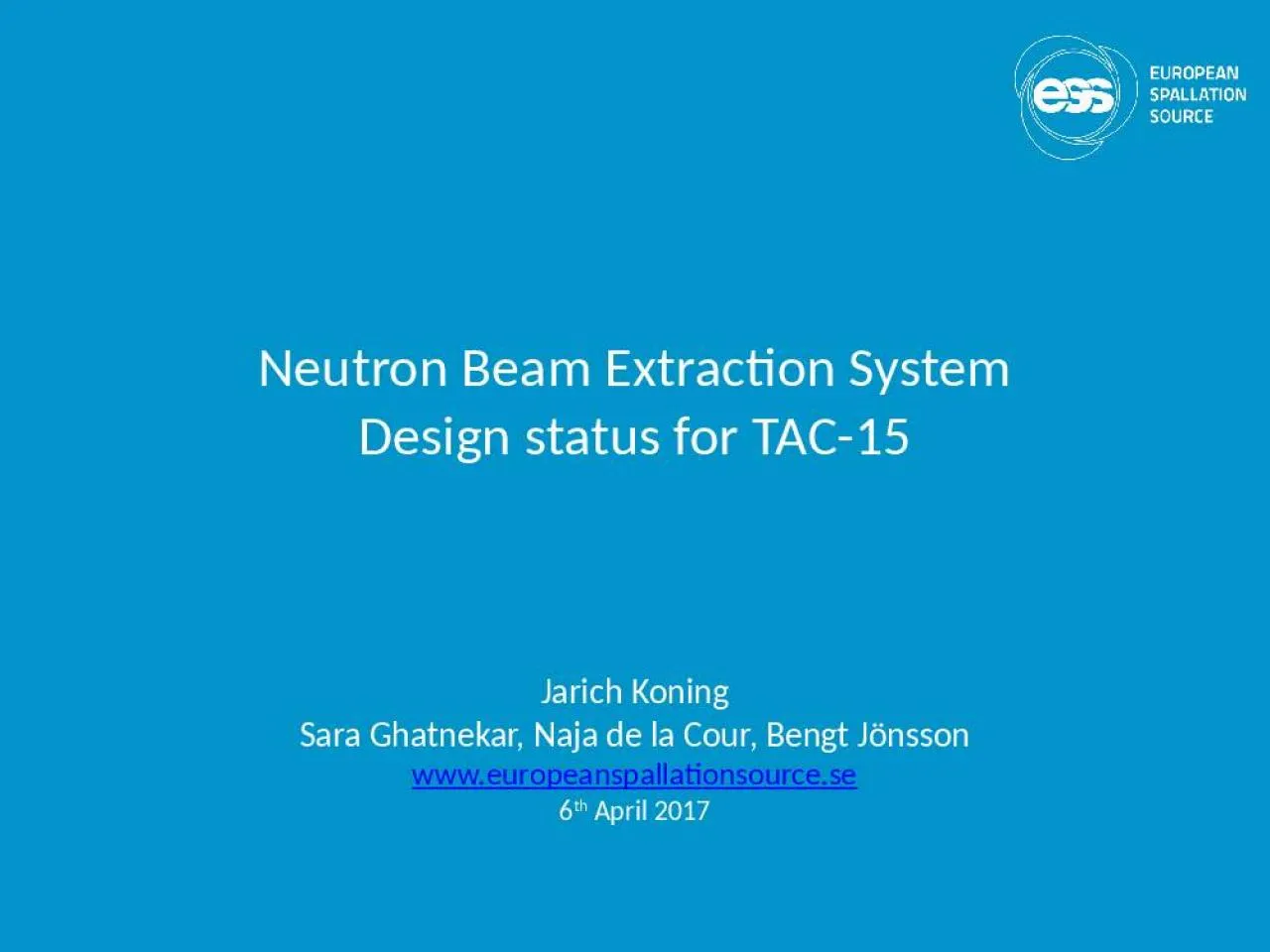 PPT-Neutron Beam Extraction System