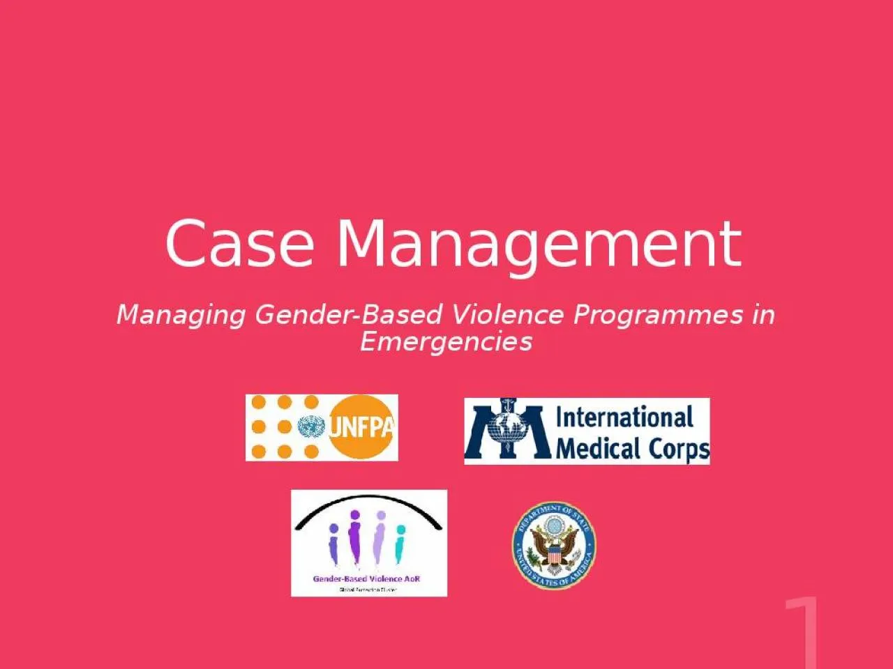 PPT-Case Management Managing Gender-Based Violence