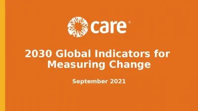 2030 Global Indicators for