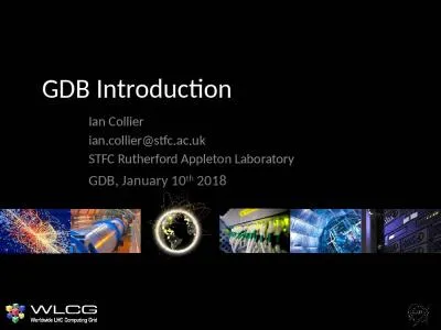 GDB Introduction Ian Collier