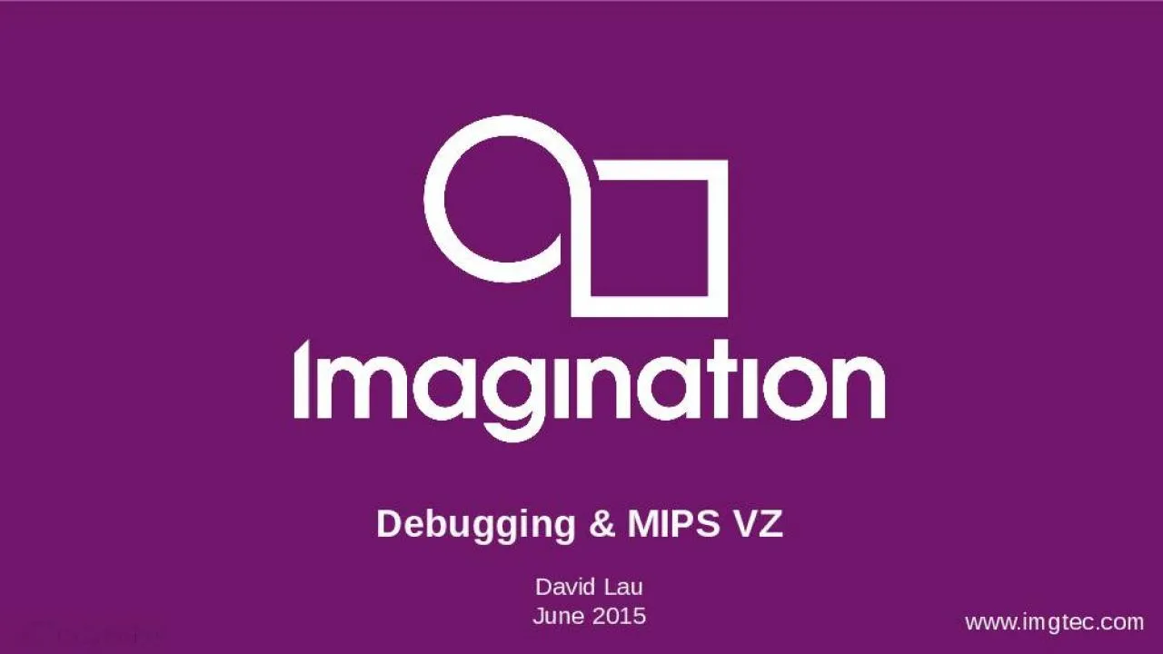 PPT-David Lau June 2015 Debugging & MIPS VZ