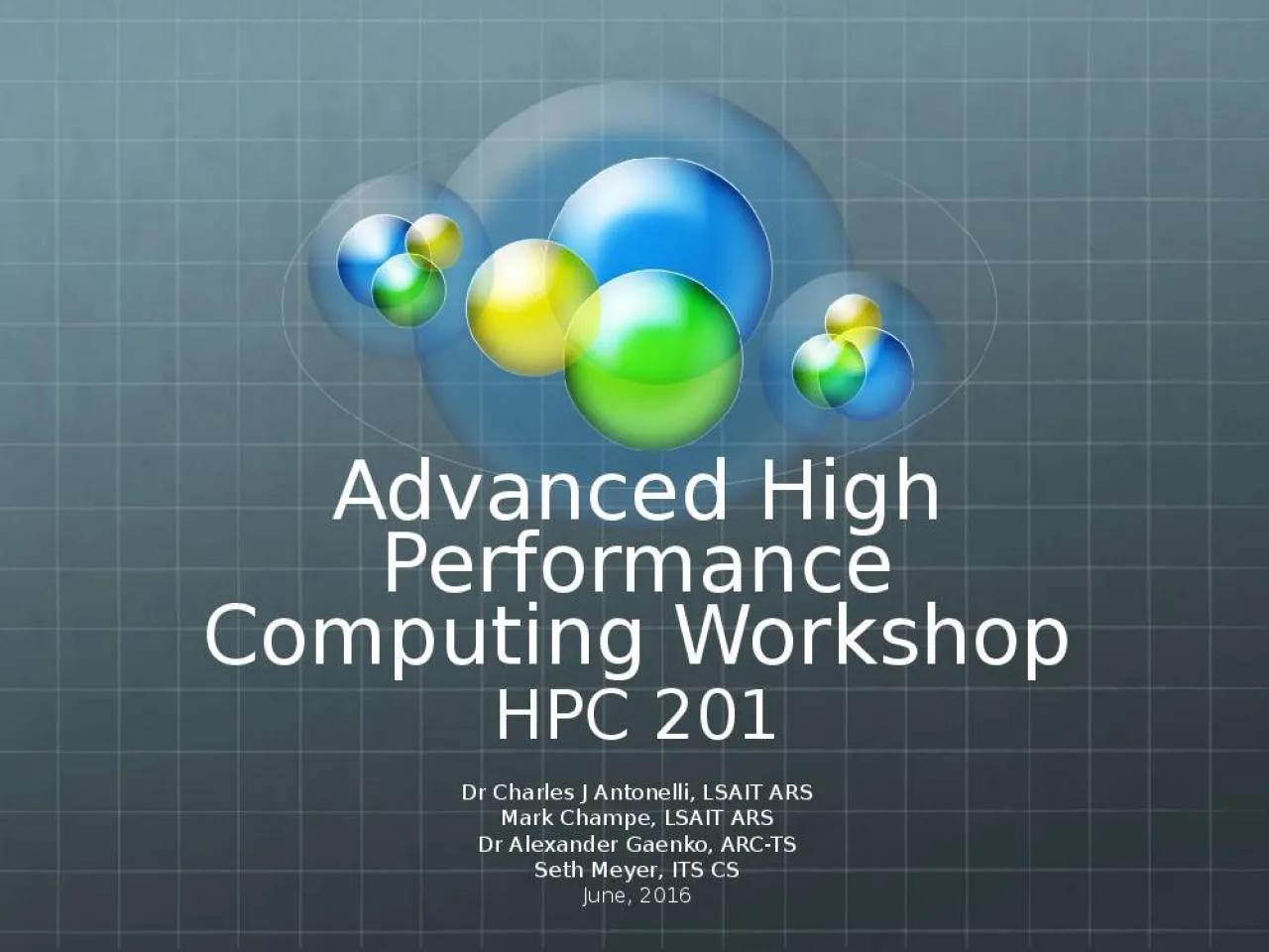 PPT-Advanced High Performance