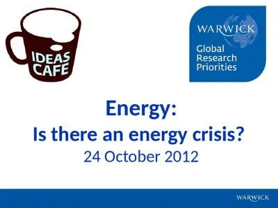 Energy: Is there an energy crisis?