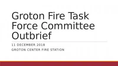 Groton Fire Task Force Committee