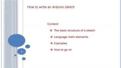 How to  write  an Arduino sketch