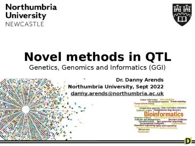 Novel methods in QTL Genetics, Genomics and Informatics (GGI)