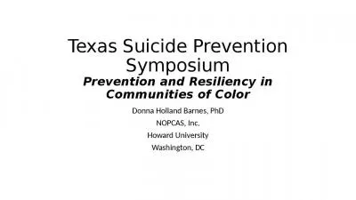 Texas Suicide Prevention Symposium