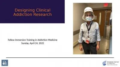 Designing Clinical Addiction Research