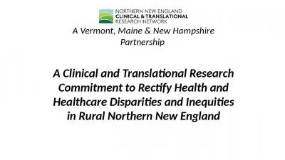 A Vermont, Maine & New Hampshire Partnership