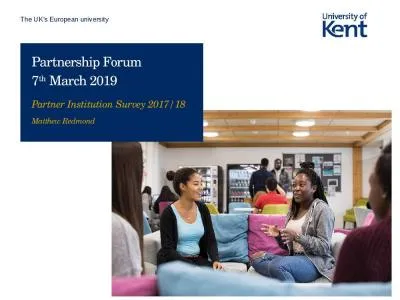 Partnership Forum  7 th  March 2019