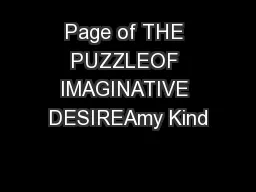 Page of THE PUZZLEOF IMAGINATIVE DESIREAmy Kind