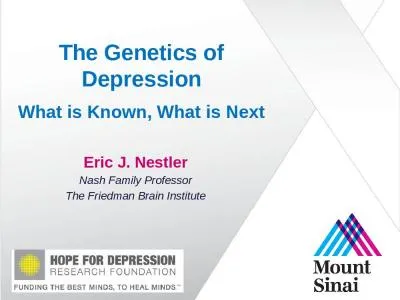 The Genetics of Depression