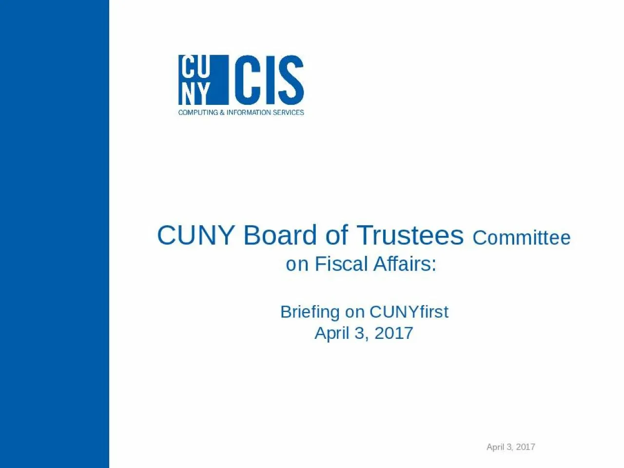 PPT-CUNY Board of Trustees