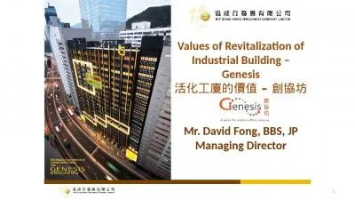 Values of Revitalization of Industrial Building – Genesis