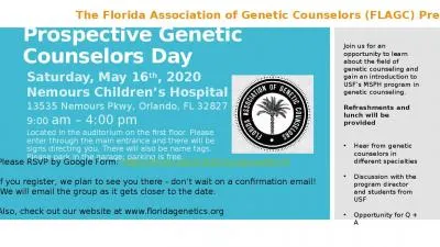 Prospective Genetic Counselors Day