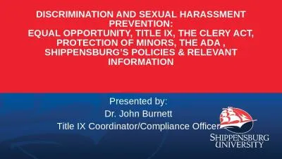 Discrimination and Sexual Harassment Prevention: