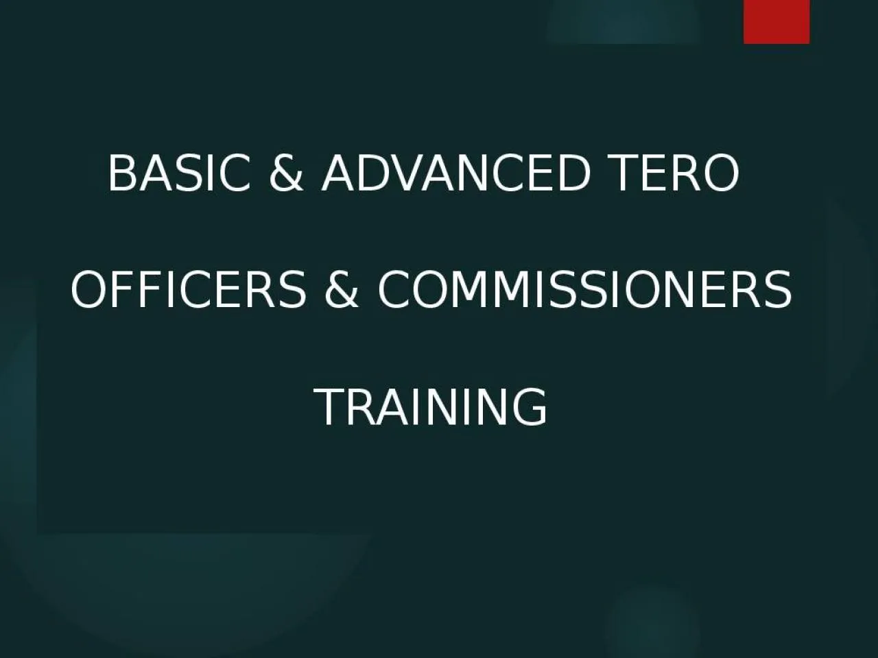 PPT-Basic & advanced tero