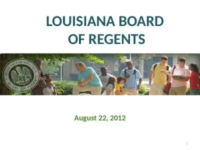 August 22, 2012 LOUISIANA BOARD