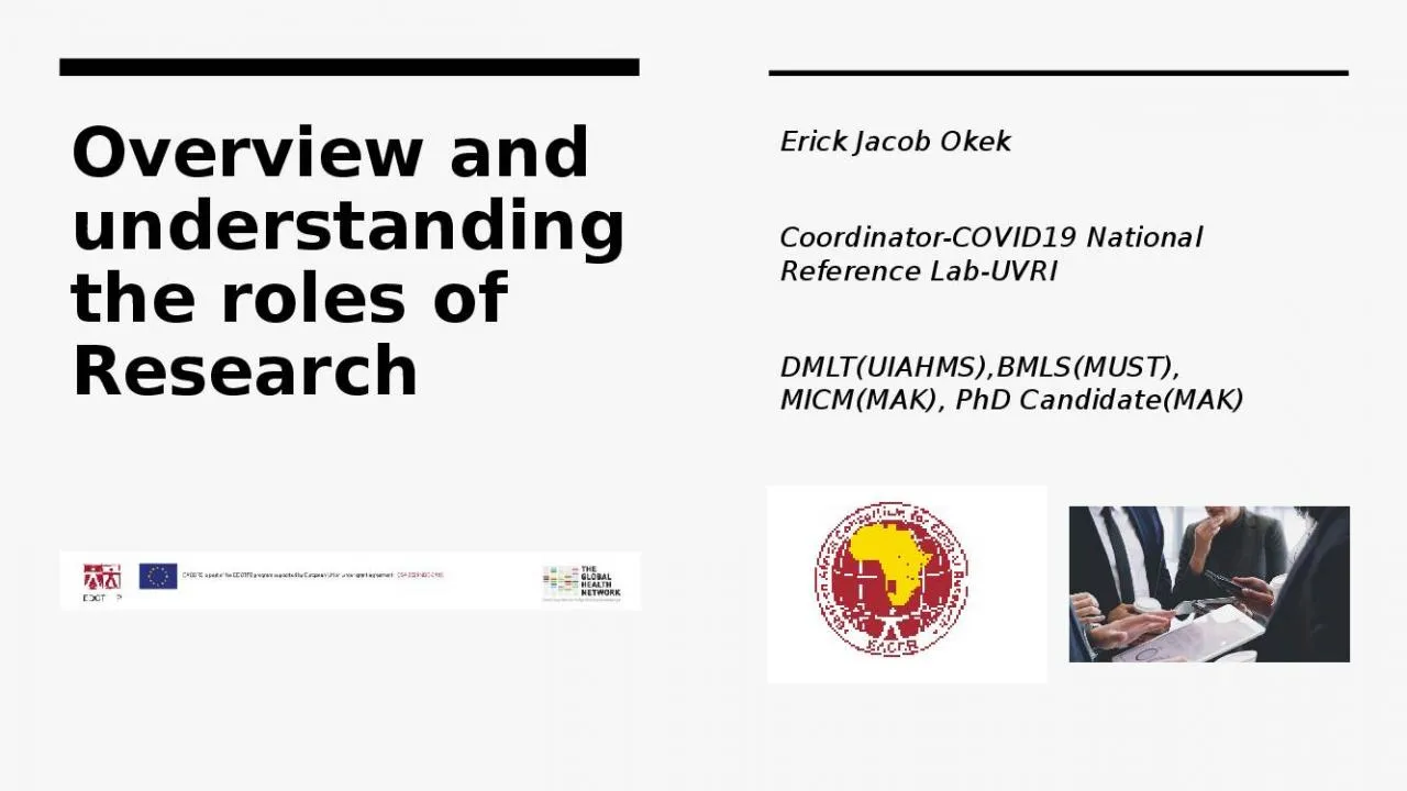 PPT-Overview and understanding the roles of Research