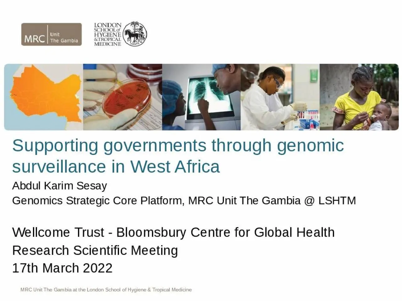 PPT-Supporting governments through genomic surveillance in West Africa