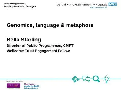 Genomics, language & metaphors