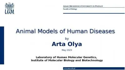 Animal Models of Human Diseases