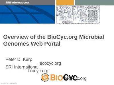 Overview of the  BioCyc.org