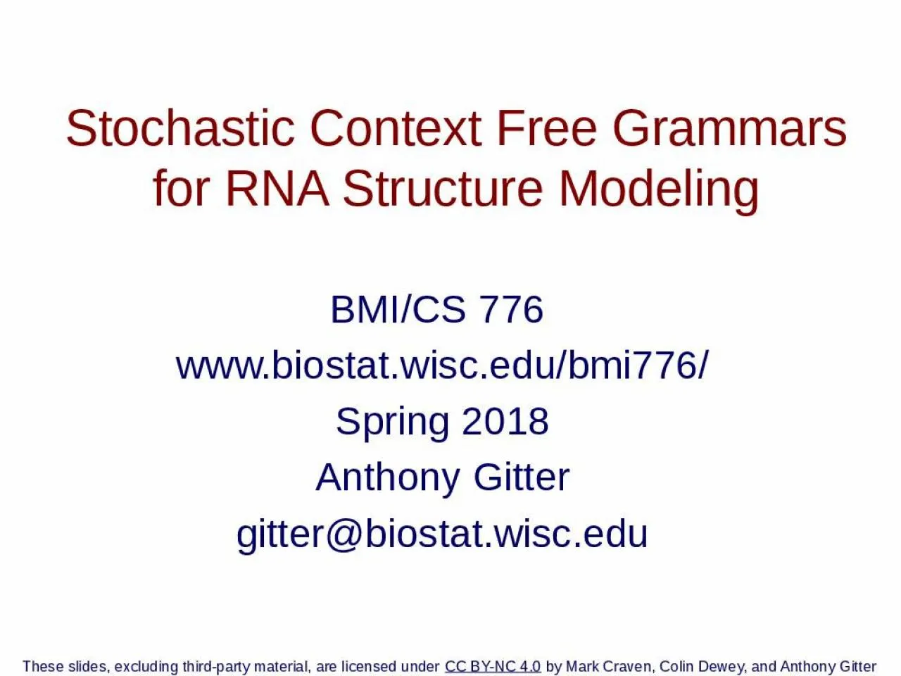 PPT-Stochastic Context Free Grammars for RNA Structure Modeling