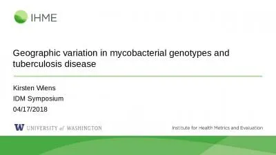 Geographic variation in mycobacterial genotypes and tuberculosis disease