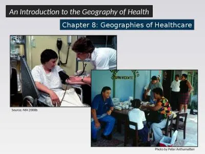 Chapter  8: Geographies of Healthcare