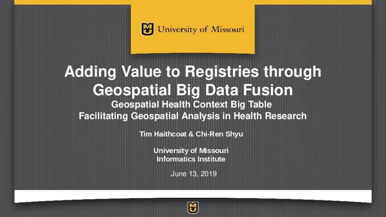 PPT-Adding Value to Registries through Geospatial Big Data Fusion