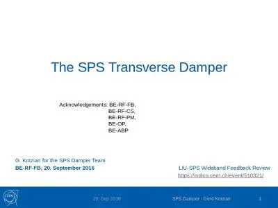 The SPS Transverse Damper