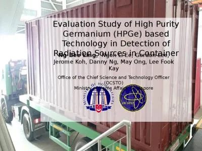 Evaluation Study of High Purity Germanium (