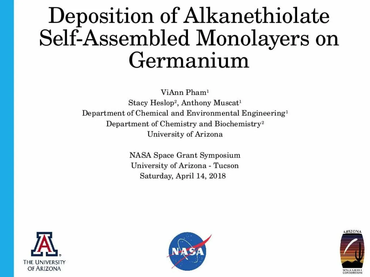 PPT-Deposition of Alkanethiolate Self-Assembled Monolayers on Germanium