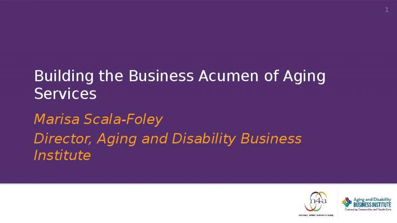 PPT-Building the Business Acumen of Aging Services