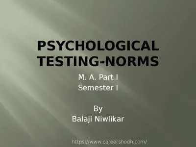 Psychological testing-Norms