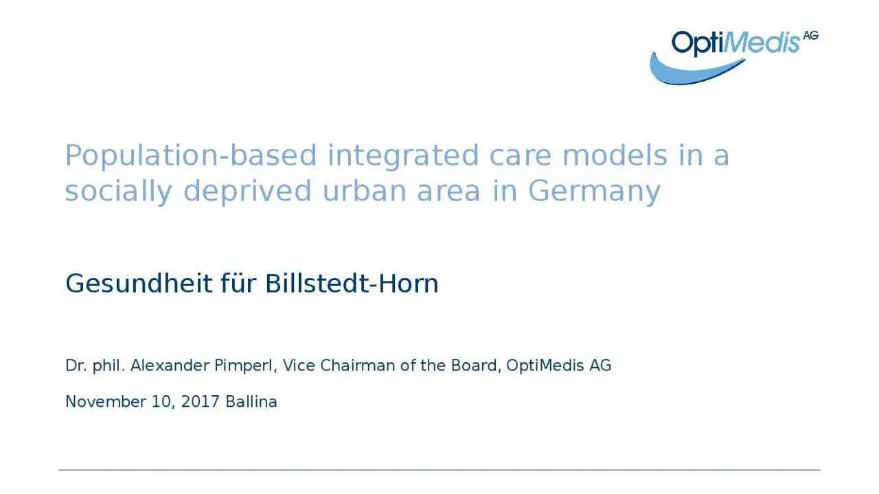 PPT-Population-based integrated care models in a socially deprived urban area in Germany