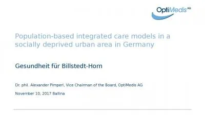 Population-based integrated care models in a socially deprived urban area in Germany