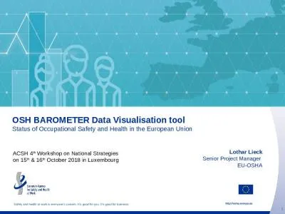 OSH  BAROMETER Data  Visualisation tool