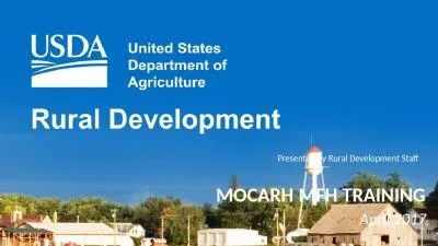 MOCARH MFH TRAINING April 2017