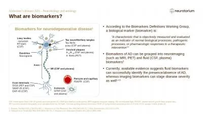 What are biomarkers?  CSF=cerebrospinal fluid; GAP-43=growth associated protein 43; GFAP=glial