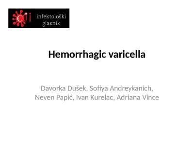 Hemorrhagic  varicella Davorka