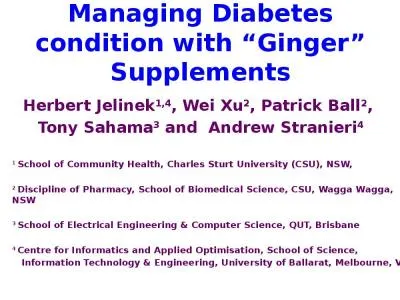 Managing Diabetes condition with “Ginger” Supplements