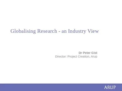 Globalising Research - an Industry View