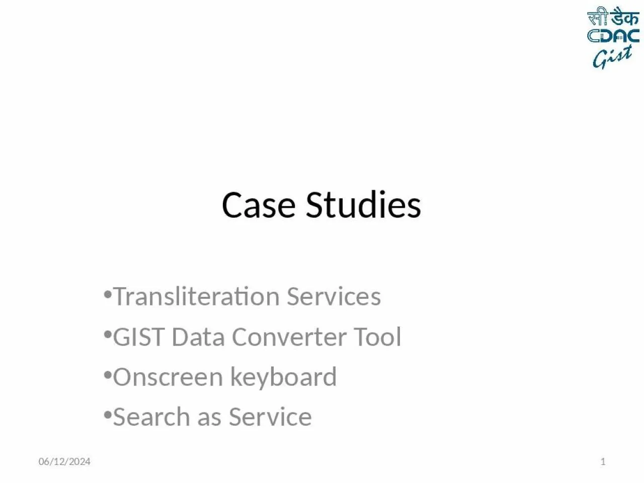 PPT-Case Studies Transliteration Services