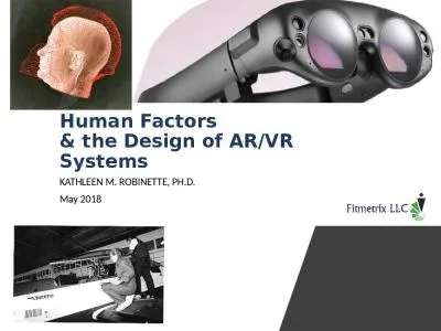 Human Factors & the Design of AR/VR Systems