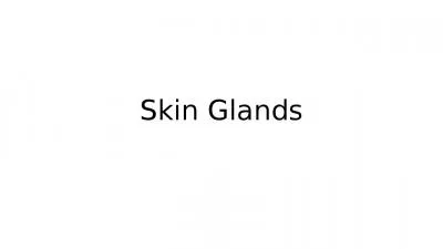 Skin Glands Skin Gland Types