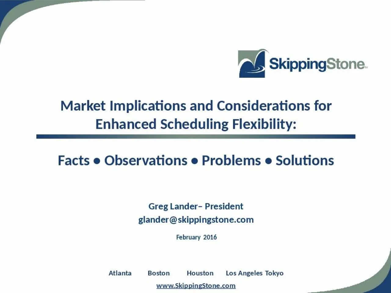 PPT-Market Implications and Considerations for Enhanced Scheduling Flexibility: