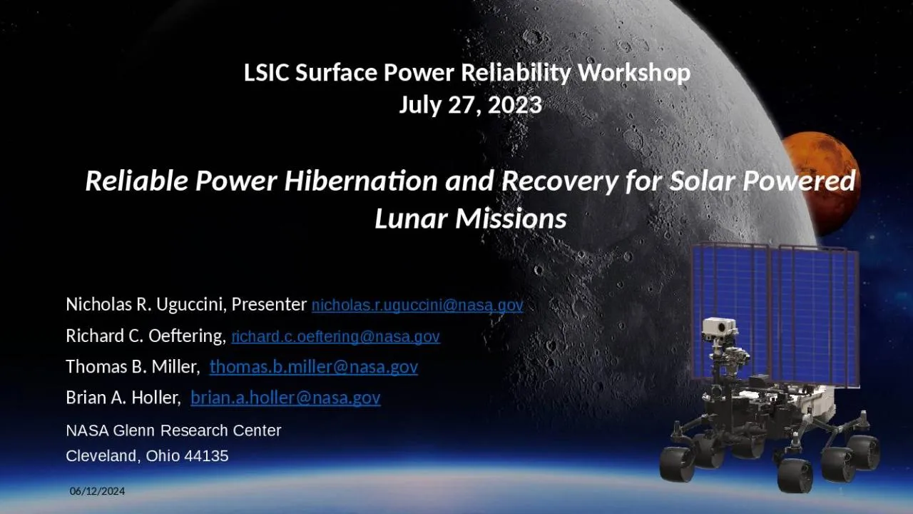 PPT-LSIC Surface Power Reliability Workshop