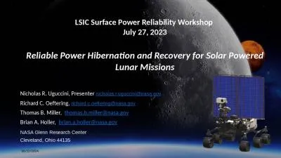 LSIC Surface Power Reliability Workshop